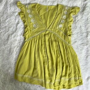 Medium Free People top Green